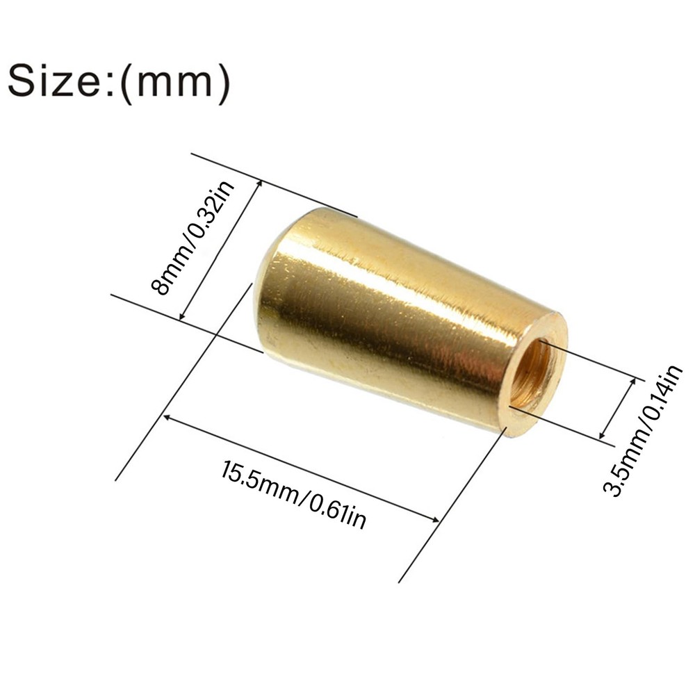 EINCORN 3Pcs Metal Guitar 3 Way Toggle Knobs Tip Caps Replacement Part for A