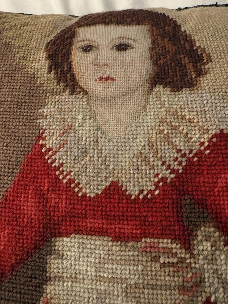 Vintage Bucilla Needlepoint Cushion
