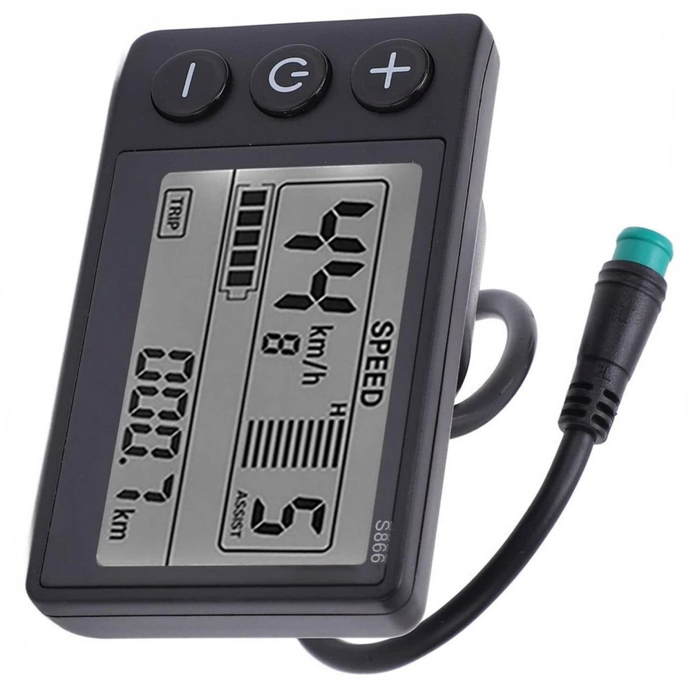 Universal E-Bike Speedometer LCD Screen for Electric Scooter Handlebars 1PCS