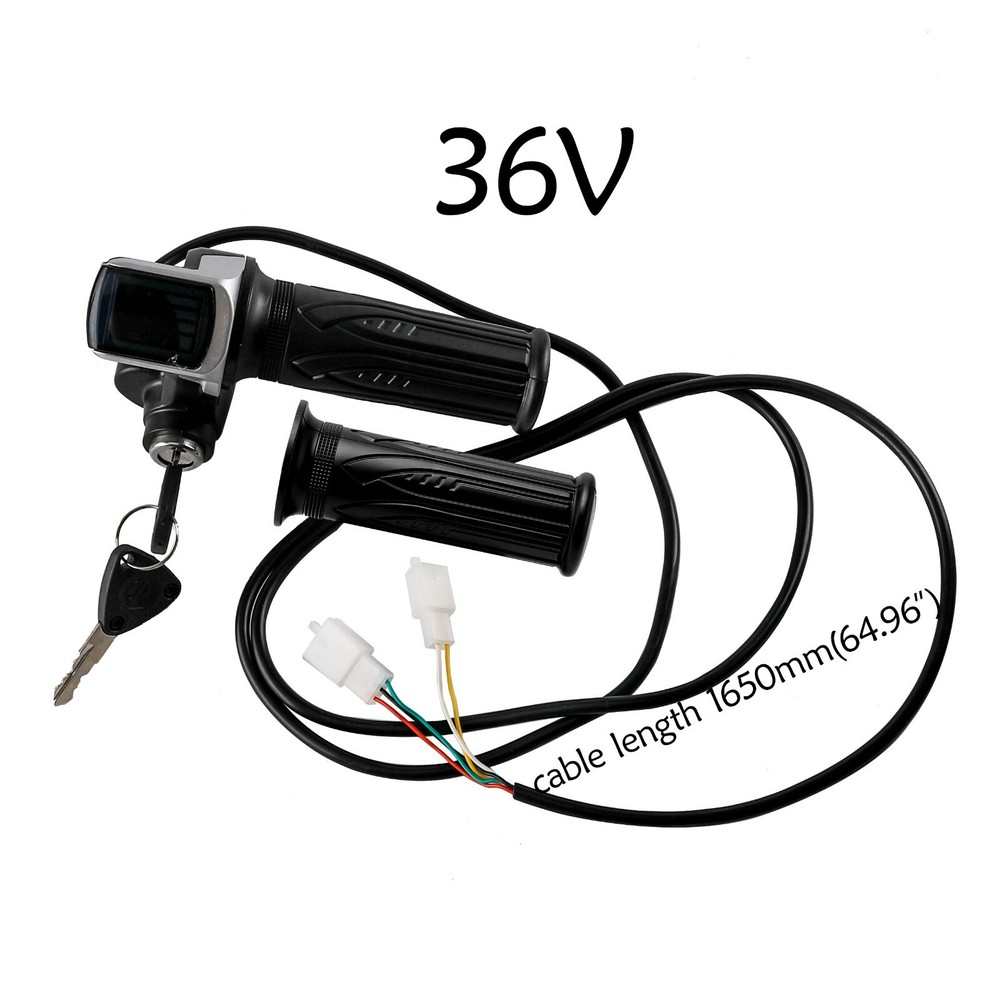 36V 500W Speed Brush Controller & Throttle Switch Lock for E-scooter Bicycle ATV