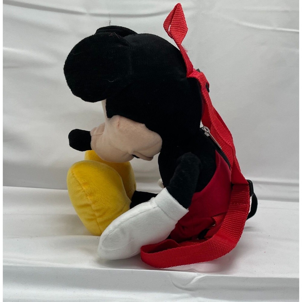 Disney Mickey Mouse 14" Plush Stuffed Character Backpack Blanket Bag