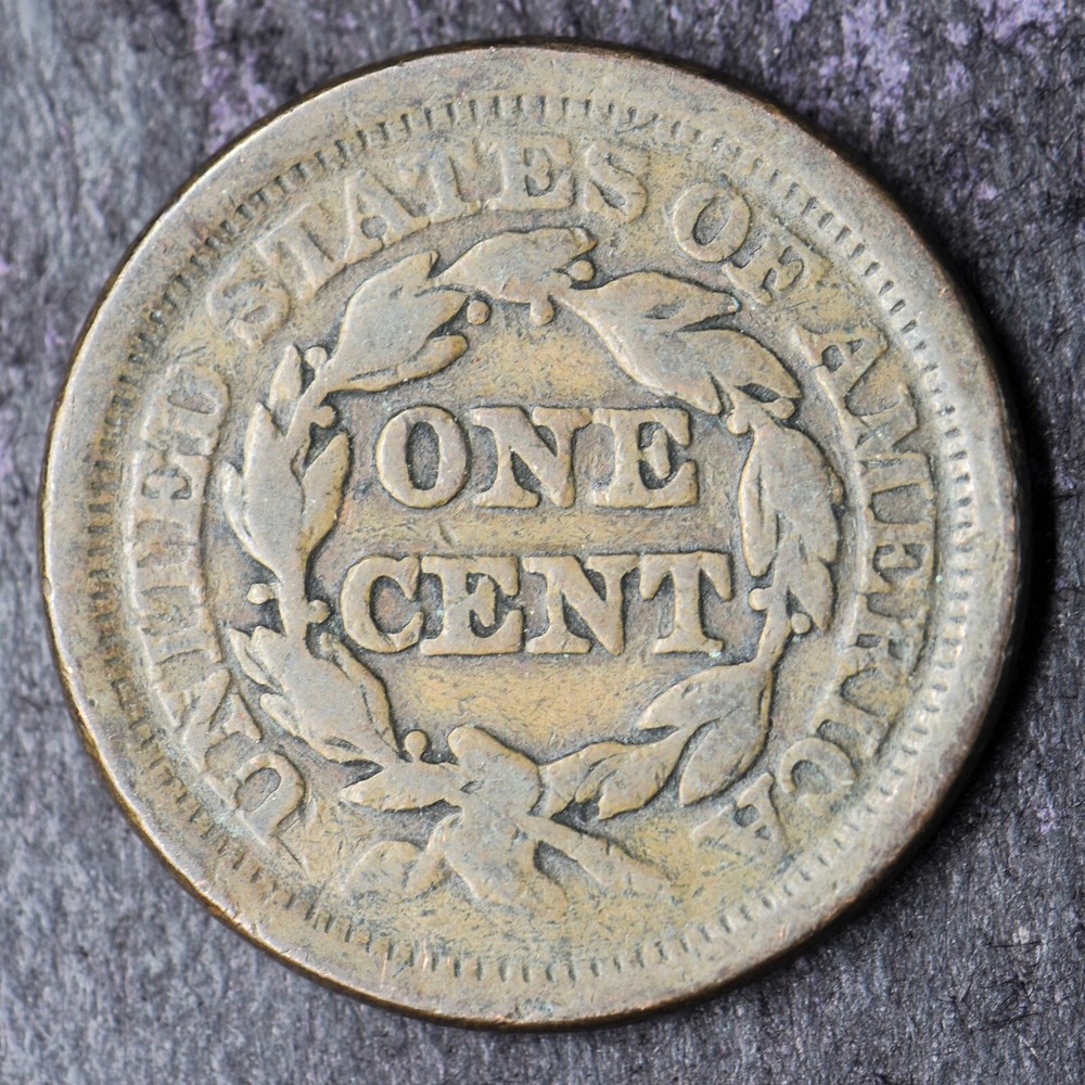 1851 Braided Hair Large Cent 1C - COINGIANTS -