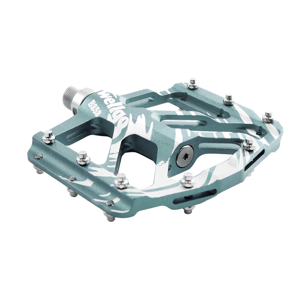 Wellgo B252 Flat Pedals Low Profile Design , Gray