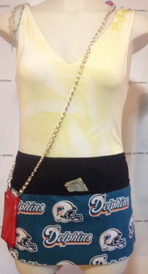 3 pocket waist aprons for servers assorted prints from solid to assorted prints