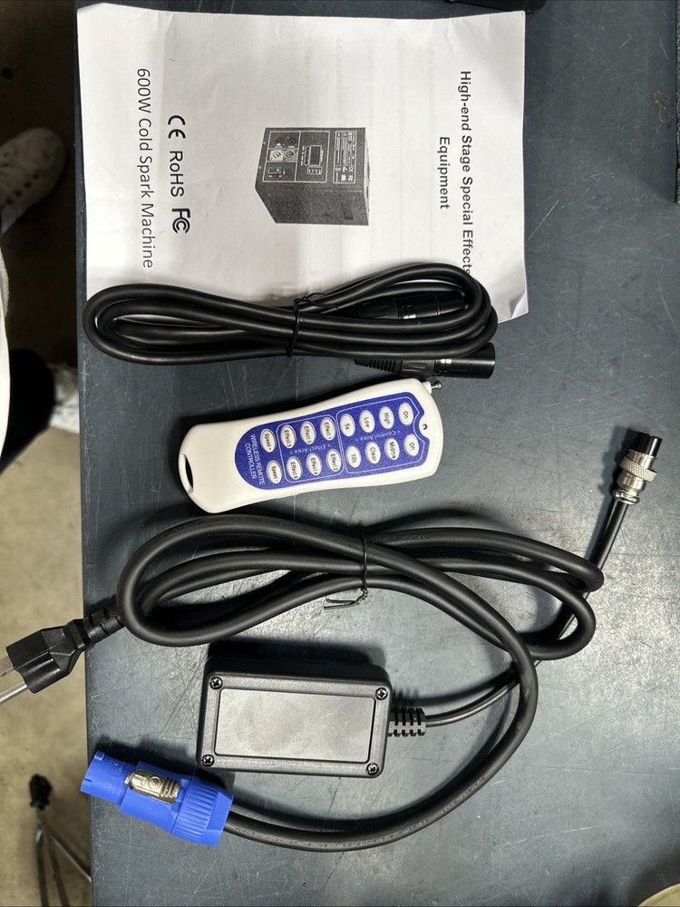 Cold Spark Machine Cold Fireworks Adjustable Spark Height 16FT for Disco Stage