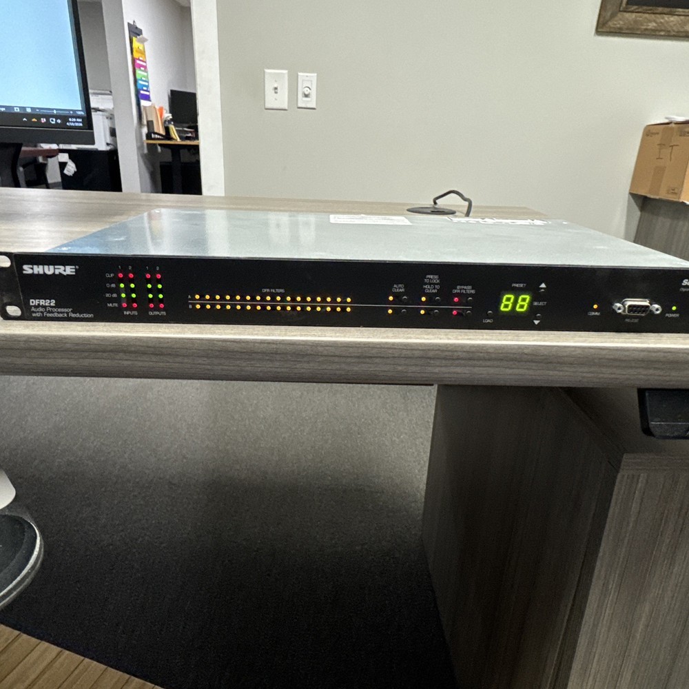Shure DFR22 Feedback Suppression Processor - Black