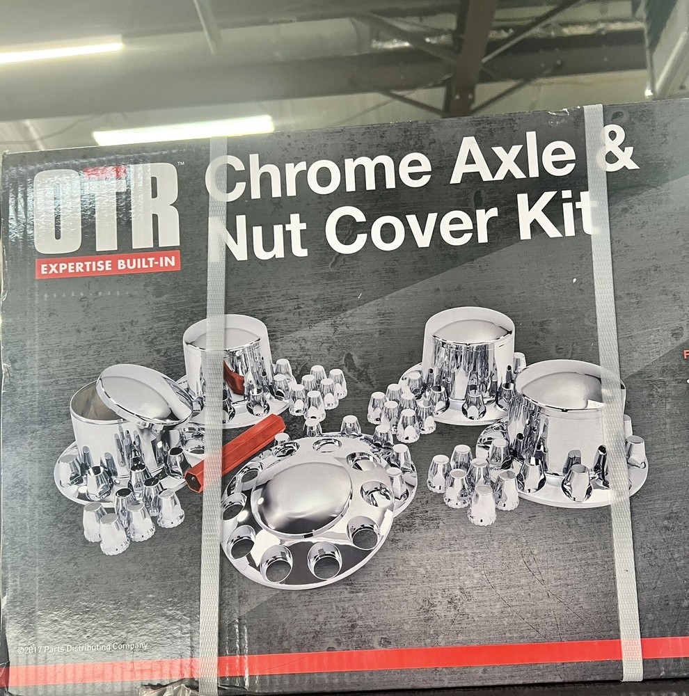OTR CHROME AXLE & NUT COVER KIT