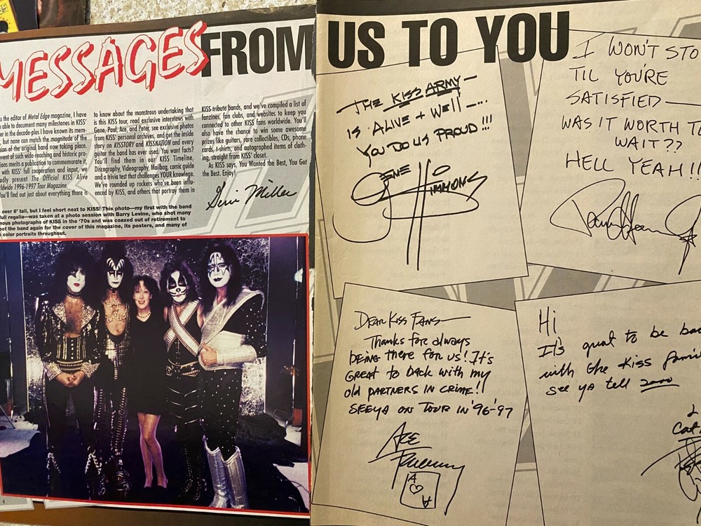Kiss, Two Page Vintage Clipping