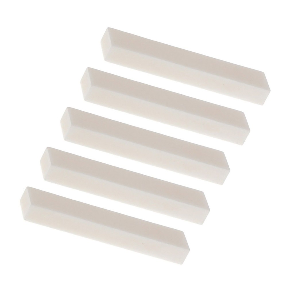 5PCS Buffalo Bone Blank String Bridge Saddle Nut for Accoustic Classical Guitar