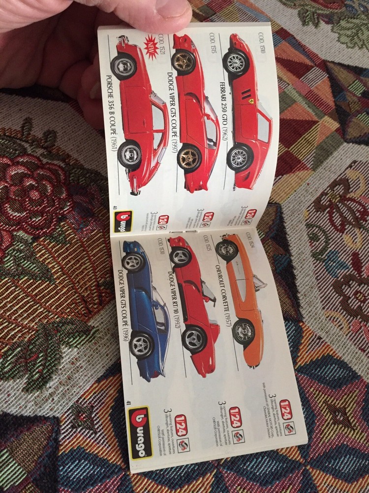 1998 Burago Car Catalog