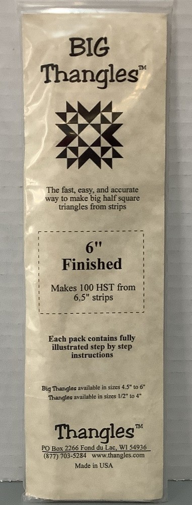 Big Thangles 6” by Thangles USA Strips For Making 100 HST