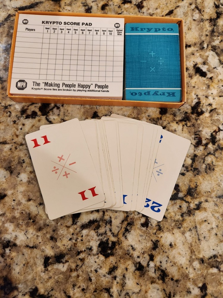Vintage Krypto by MPH Family Arithmetic Math Game Complete - Pre-Owned