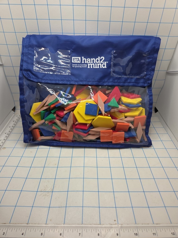 Lakeshore Pattern Blocks Set Design Cards & Foam Pattern Blocks Stem Learning