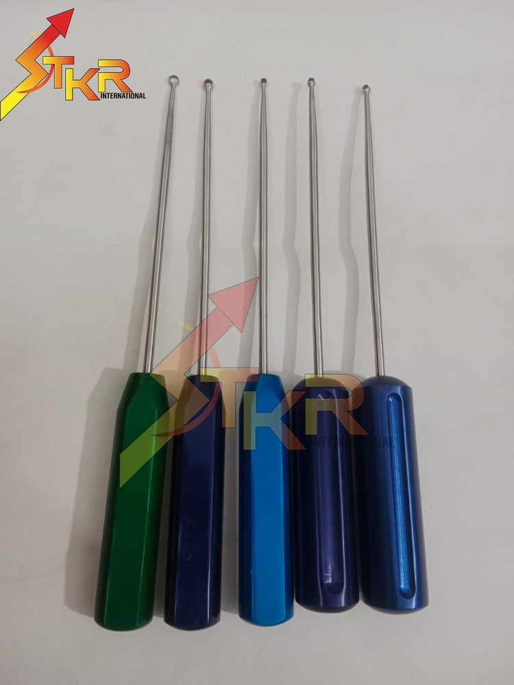 Ring Curettes 5 Pcs Set Articular Margin Prior To Anchor Insertion