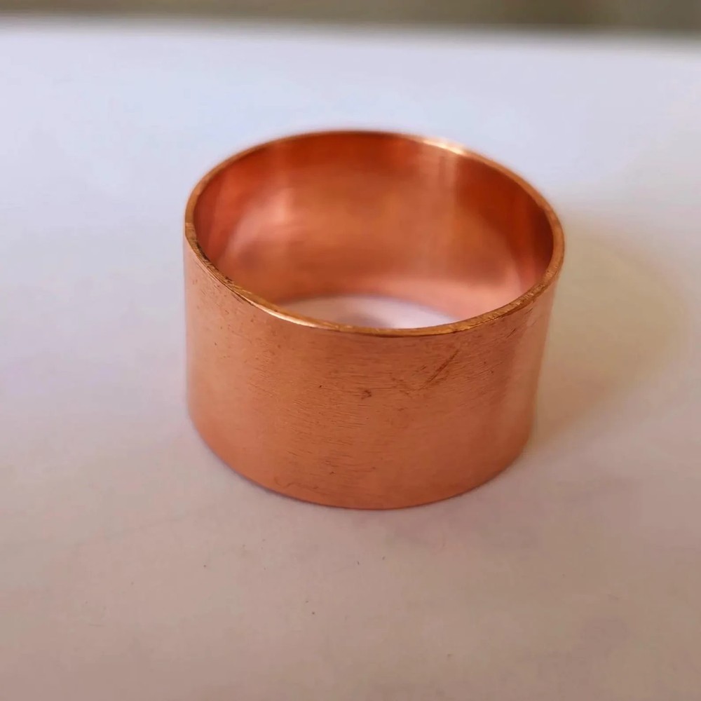 Solid Copper Minimalist Healing Ring Handmade Unisex Thumb Ring, Splint