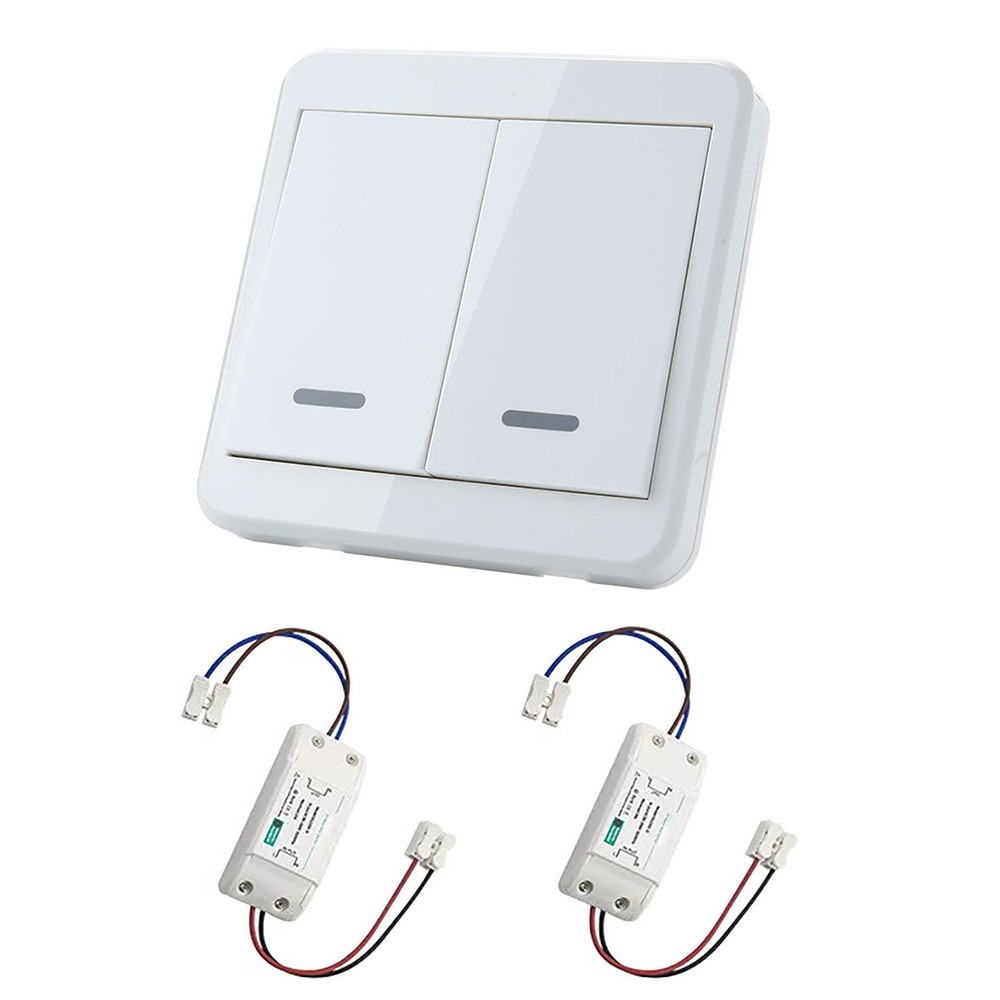 433MHz White Wireless Remote Control Light Switch Controller Accessories