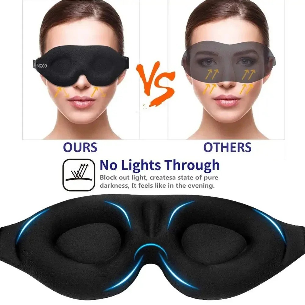 Sleep Eye Mask for Side Sleeper Men Women, Zero Eye Pressure 3D Sleeping Mask