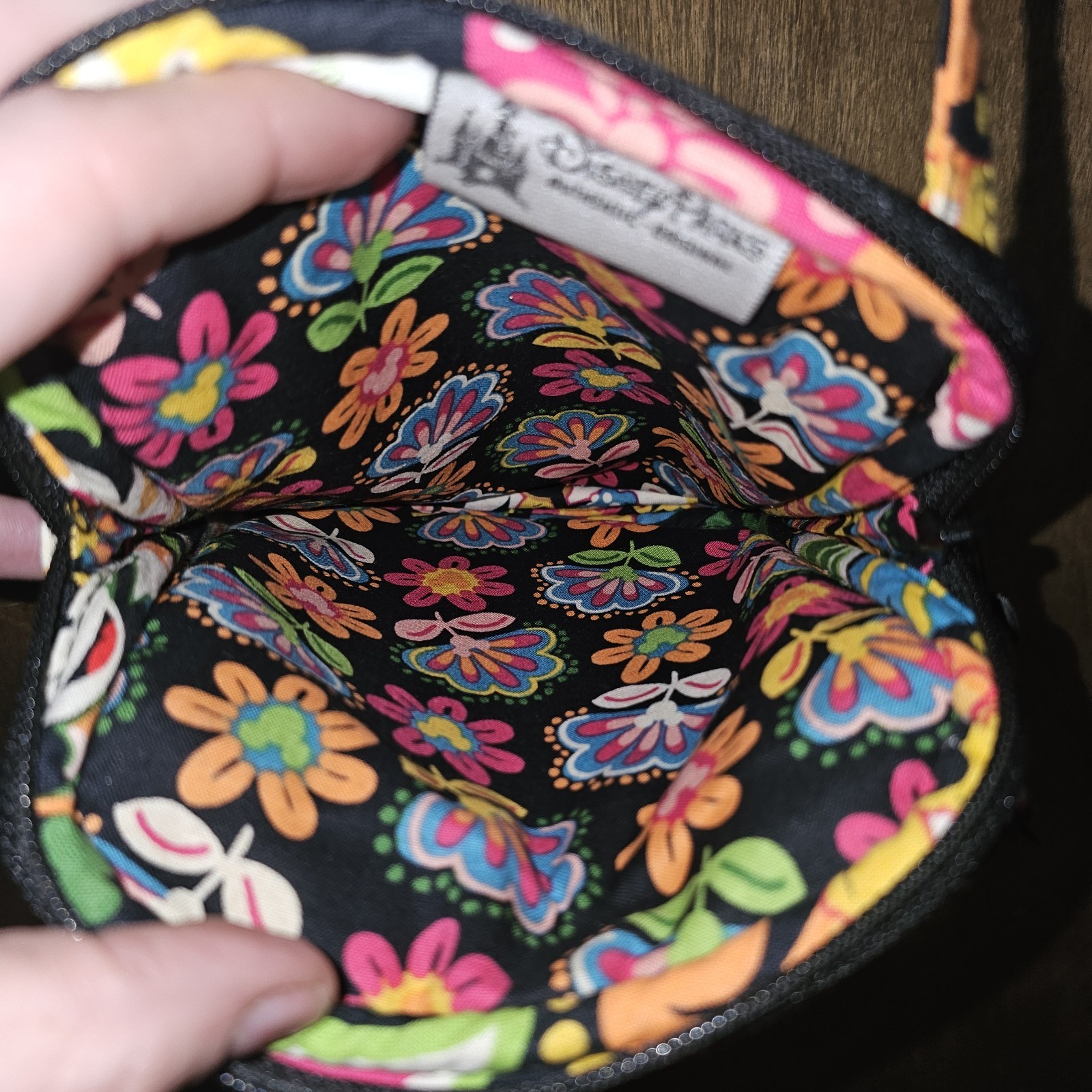 Vera Bradley Disney Parks Midnight with Mickey Mini Hipster Crossbody Purse Bag