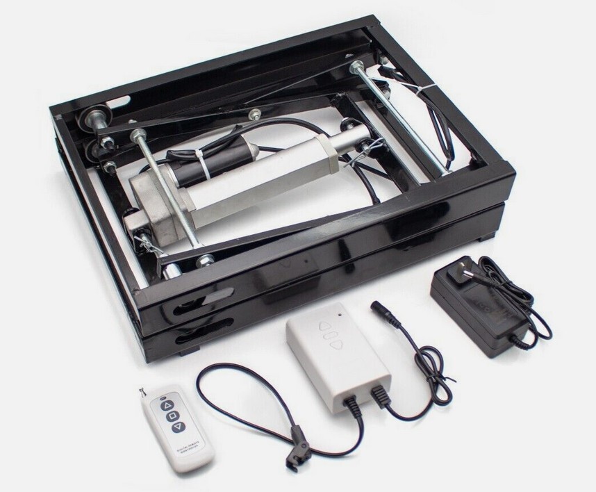 Electric Lifting Table Stand Platform Lifting Hardware Folding Iron Frame 80KG