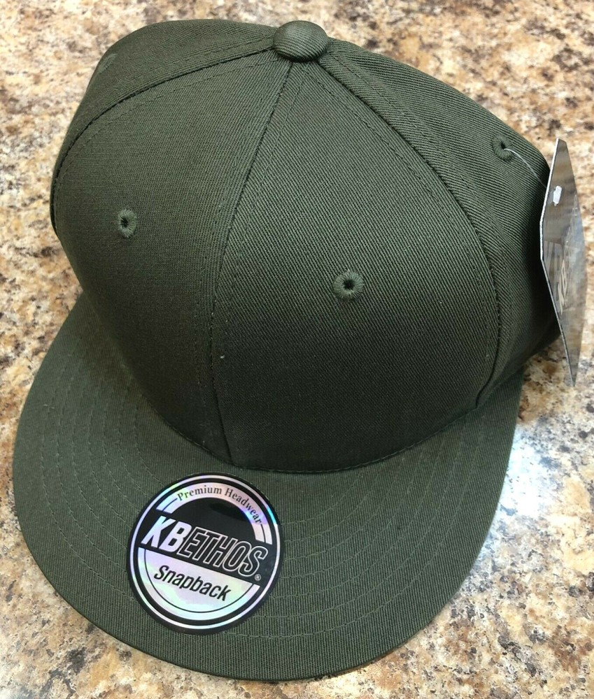 Original Plain Snapbacks Hats Flat Bill Caps [ KBETHOS ] Solid Colors (New Item)