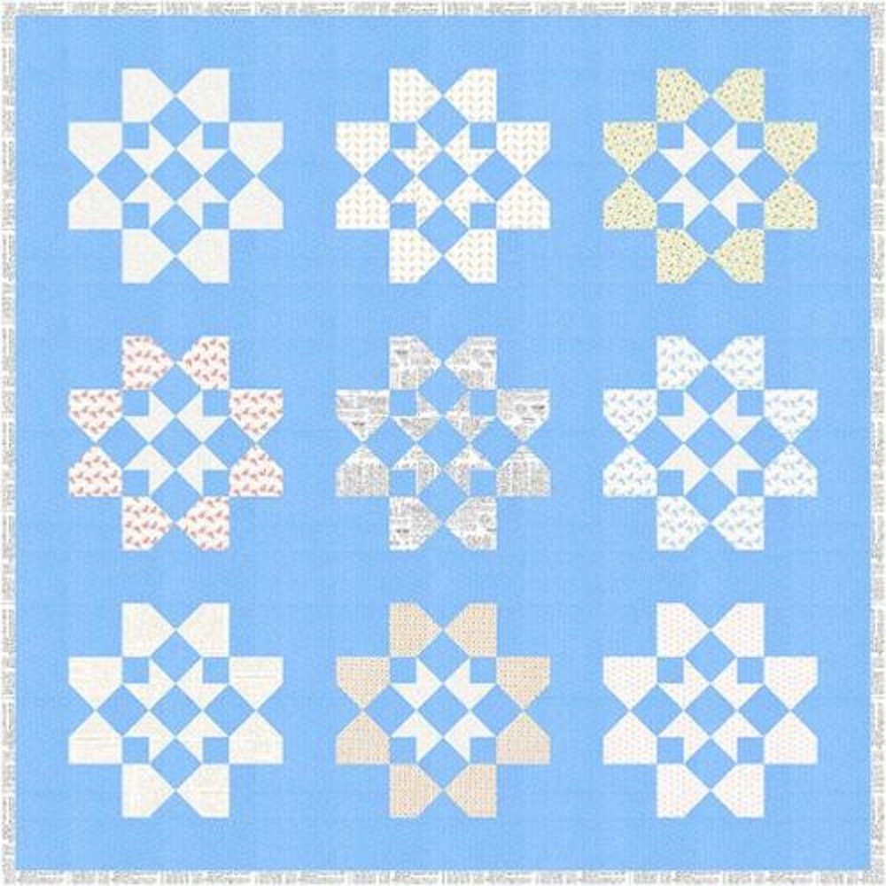 ASTERS Quilt Pattern by Fig Tree Quilts, 2 Sizes Given, FTQ 1950