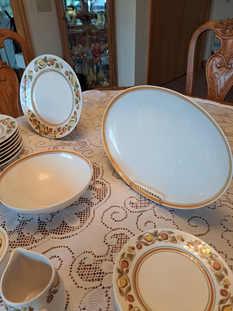 Franciscan Dinnerware Pickwick Pattern 42 Piece Grouping Ceramic Porcelain
