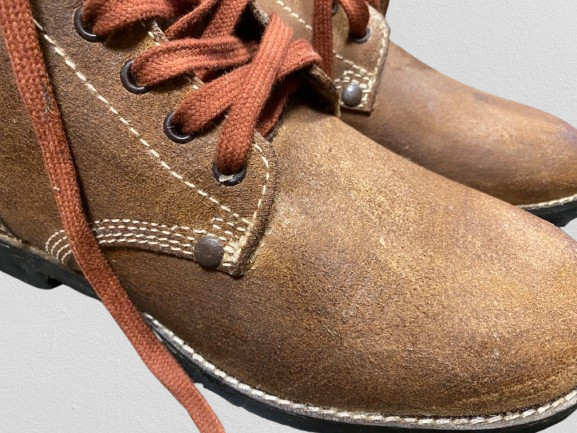 WWII US ARMY "ROUGHOUTS" COMBAT FIELD SERVICE SHOES