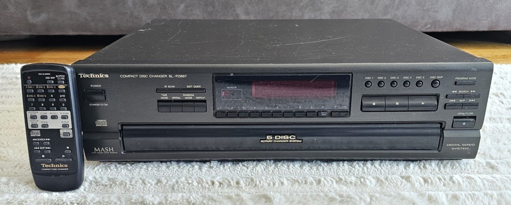 Technics SL-PD887 5-Disc CD Changer Player + Remote Tested & Working