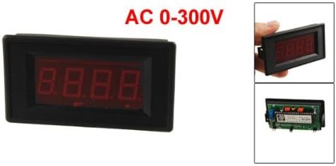 uxcell Red LED Digital Display AC 0-300V Voltage Test Panel Voltmeter Black