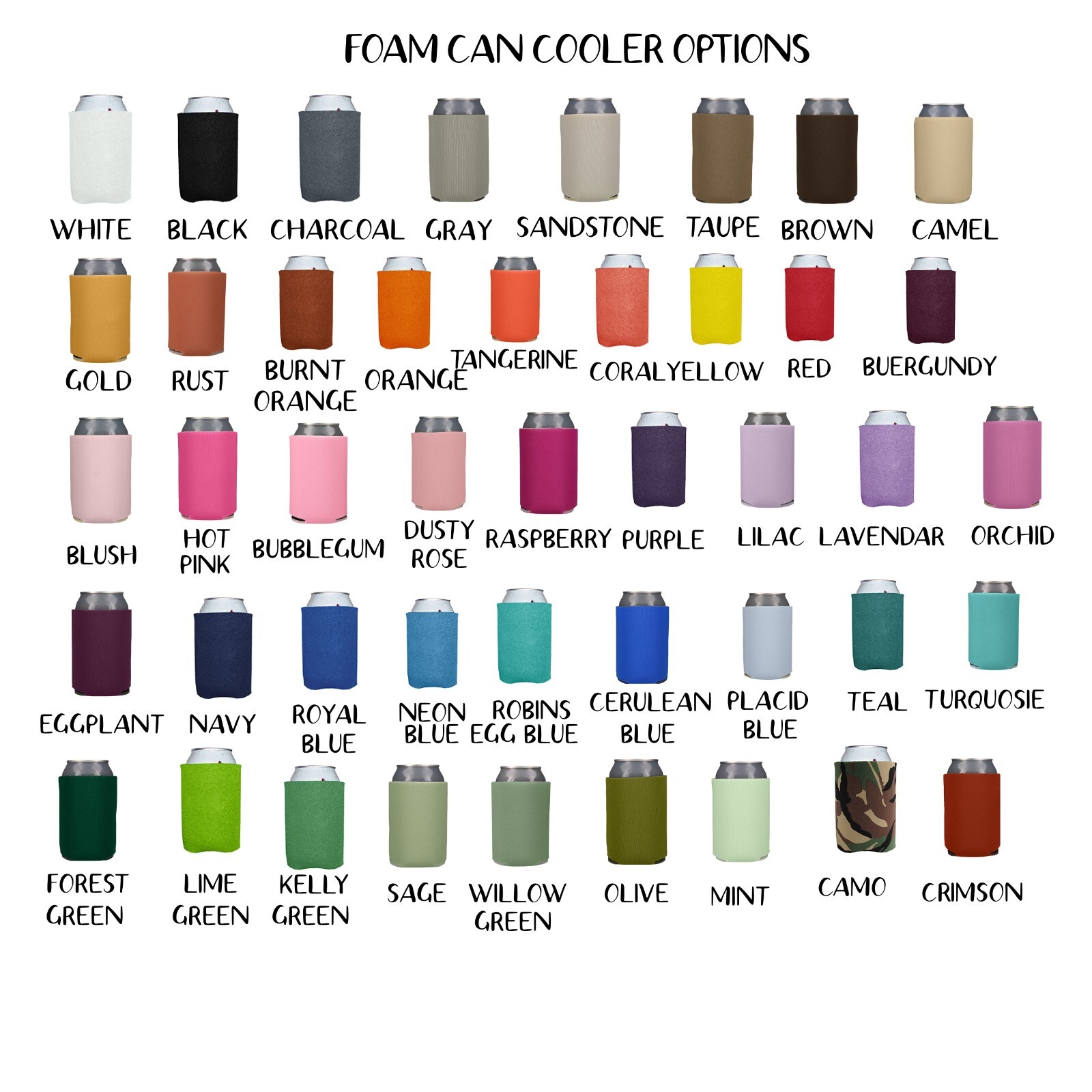 Personalized Birthday Party Favor Can Cooler Koozies