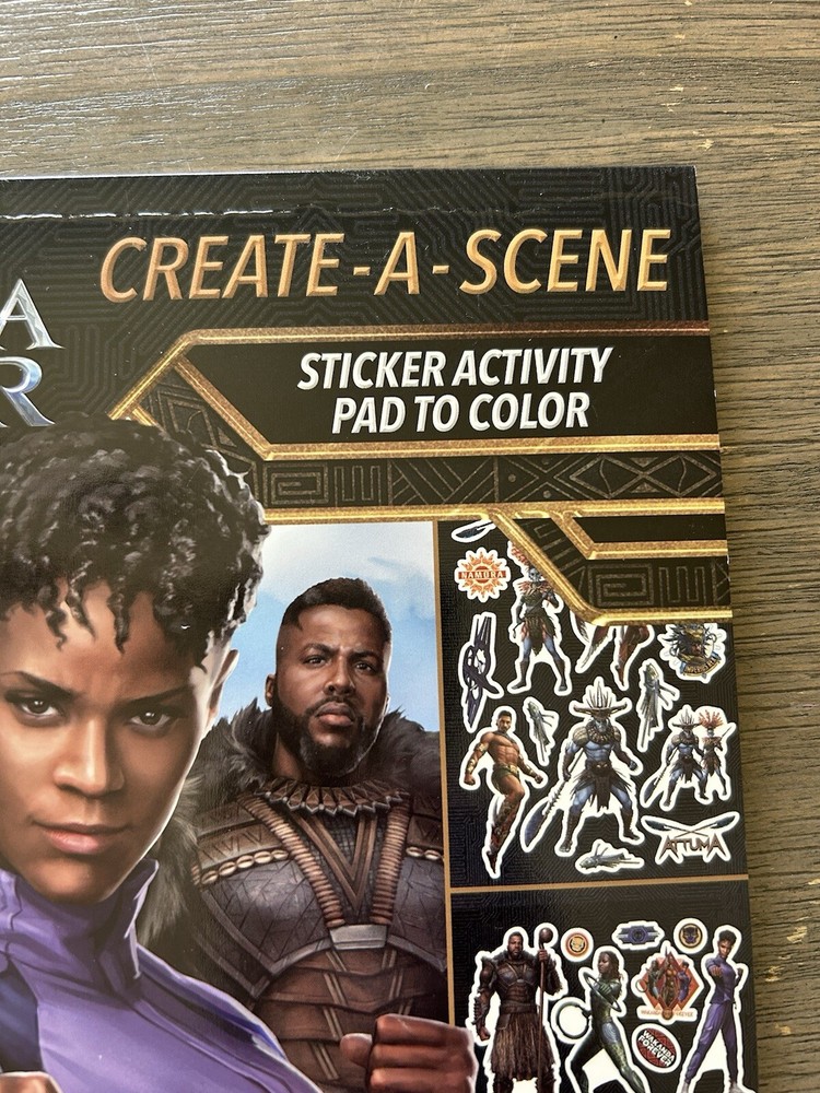 Black Panther Wakanda Forever Create-A-Scene Sticker Activity Pad Marvel