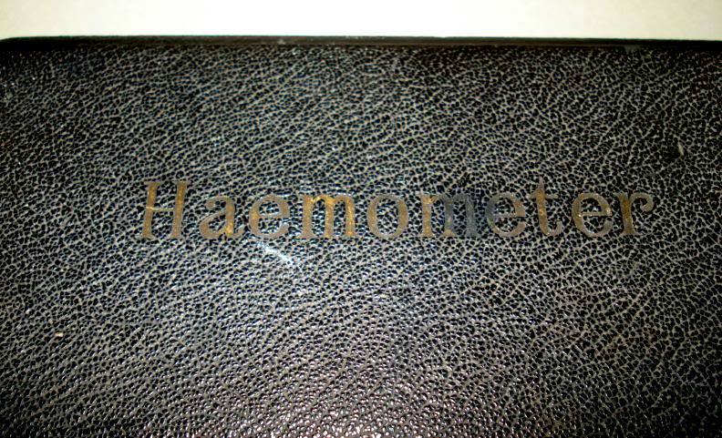 ANTIQUE OLD GERMAN HAEMOMETER HEMOGLOBIN TEST / in box