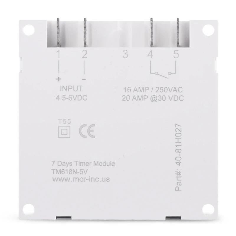 Timer Switch 6V DC 7 Days Programmable LCD Display Battery Time Relay Clock