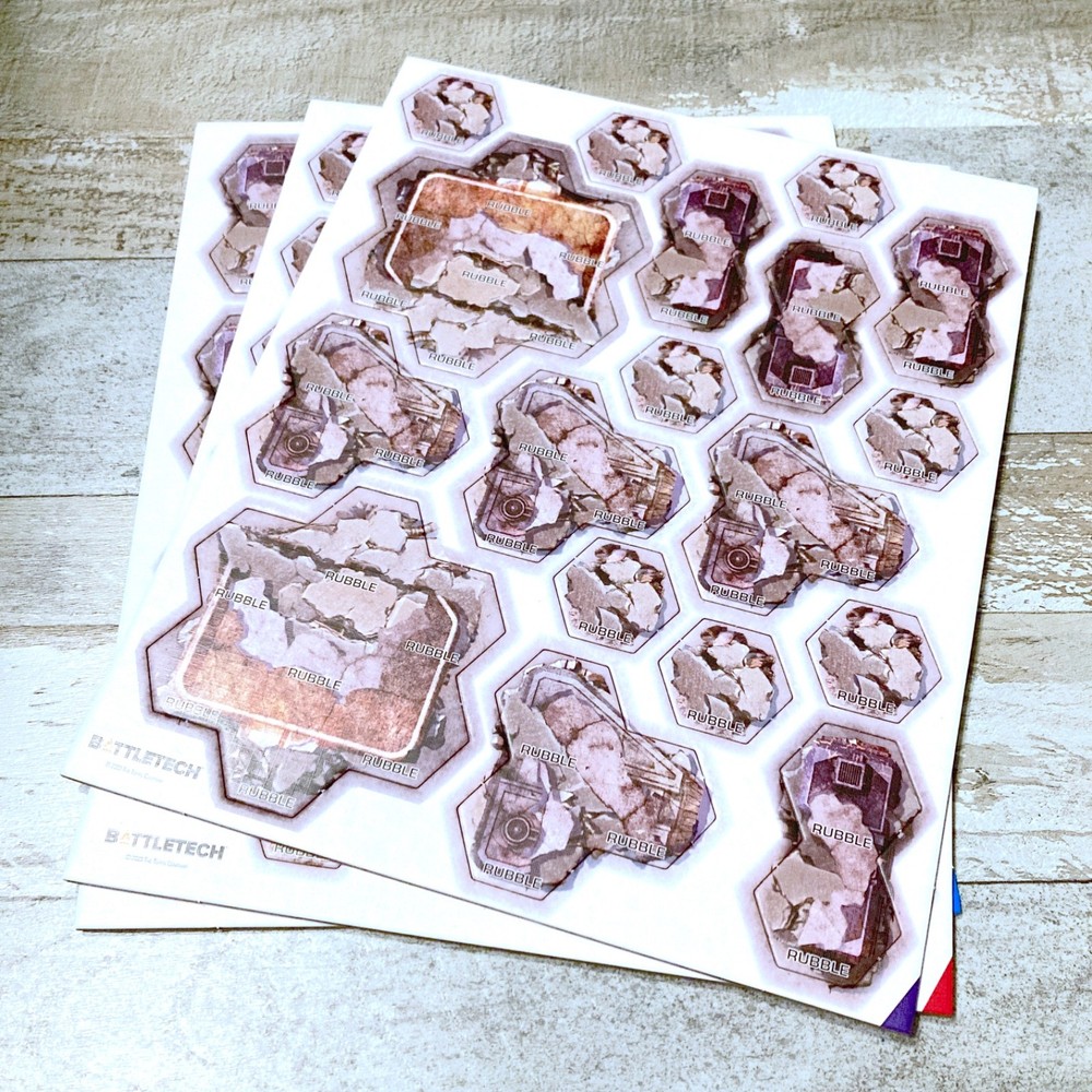 BattleTech City Map Pack Extra Counters Building Rubble Terrain Boards Catalyst