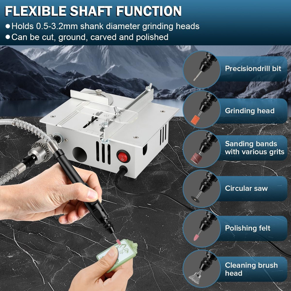 Mini Table Saw,Mini Table Saws for Crafts, Mini Multi Functional Table Saw, Dual