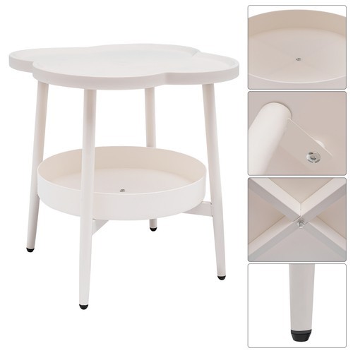 Four-leaf Clover Shape End Table Coffee&Tea Table Sofa Side Snack Table?????