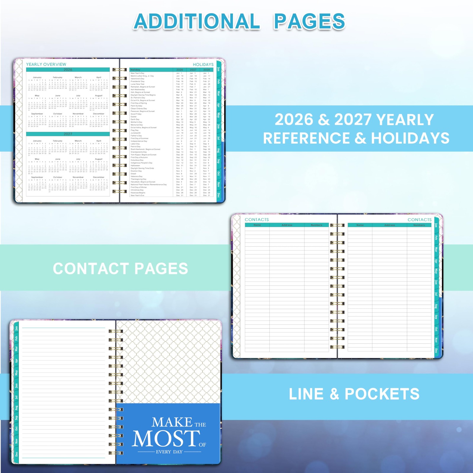 2026 Planner - Weekly Monthly Planner 2026, JAN 2026 - DEC 2026, 6.4 x 8.5, ...
