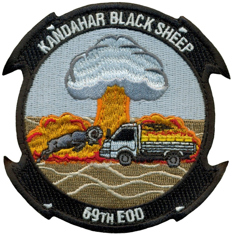 USAF 69th EXPLOSIVE ORDNANCE DISPOSAL KANDAHAR BLACK SHEEP PATCH