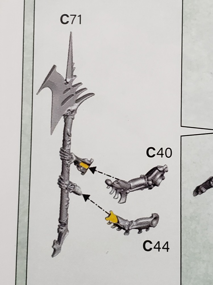 Warhammer Ossiarch Bonereapers Bits Immortis Guard Bone Dread Halberd #71