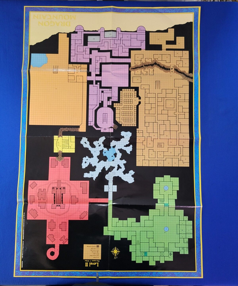 Dragon Mountain Map - AD&D 1089xxx0704