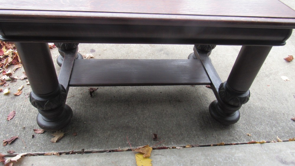Oak Library Console Table Amazing