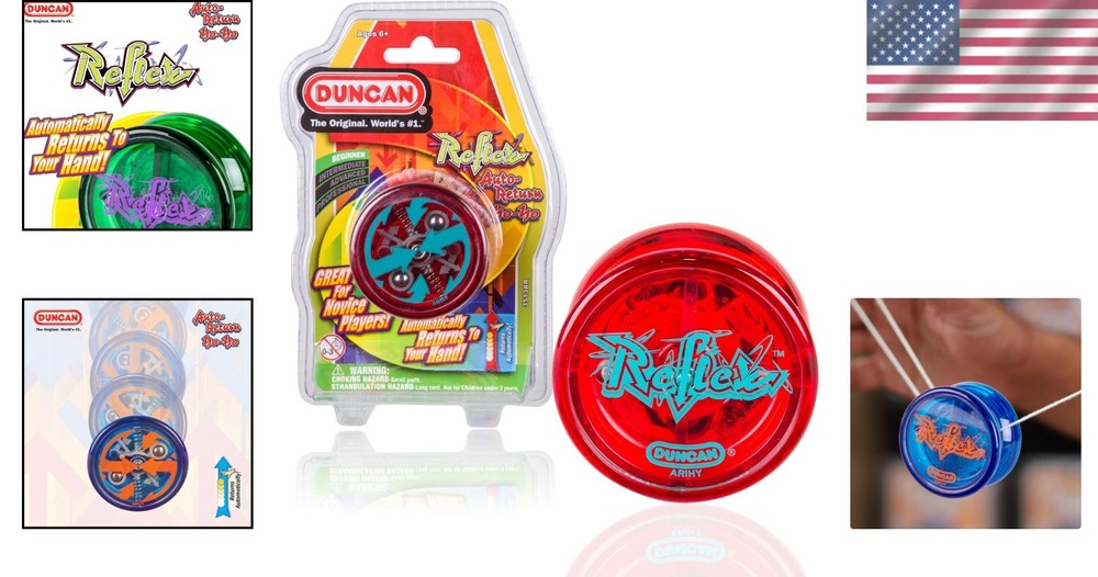 Vibrant Red Reflex Yo-Yo for Beginners - Automatic Return & Easy Handling