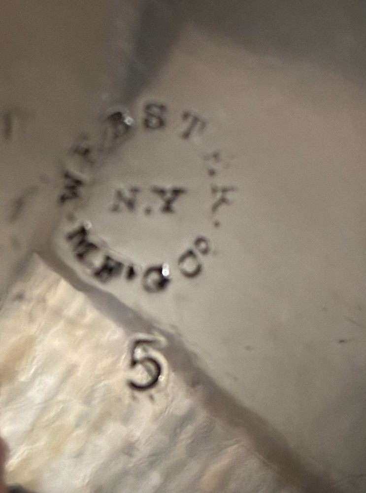 Antique Silver Plated Webster Teapot #5