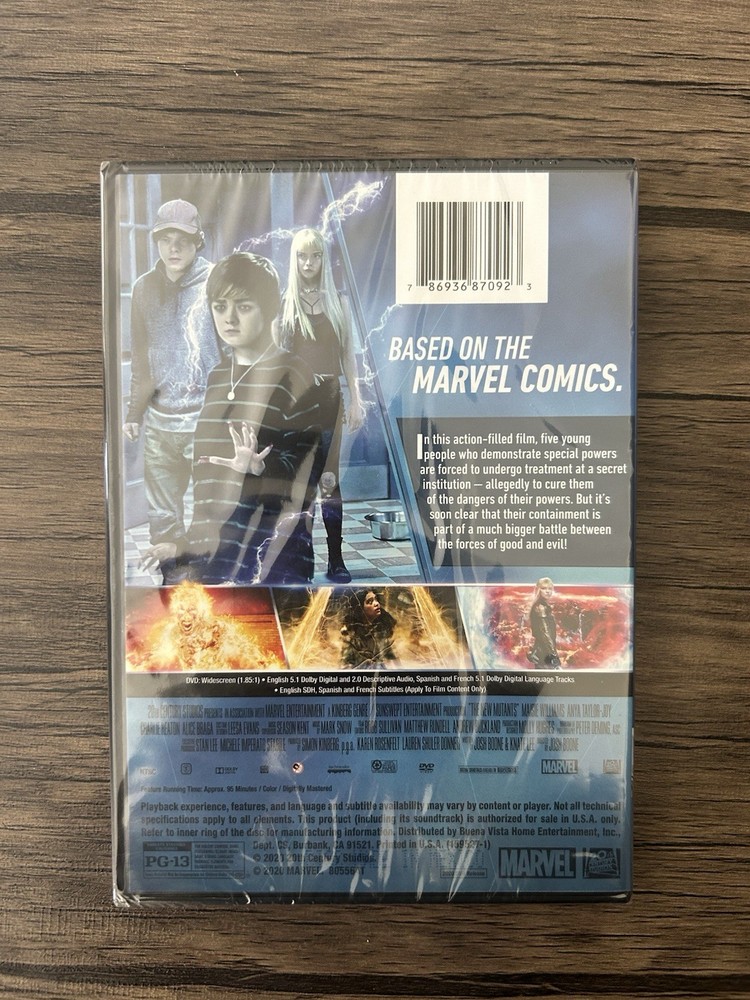 The New Mutants (DVD, 2020)