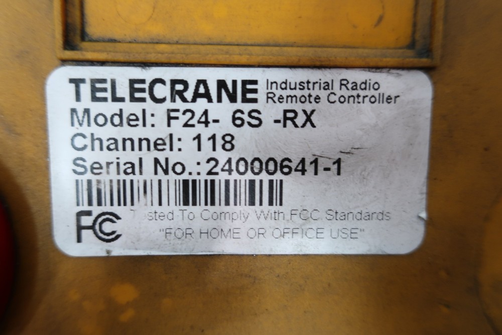 Telecrane F24-6S-RX Remote Control