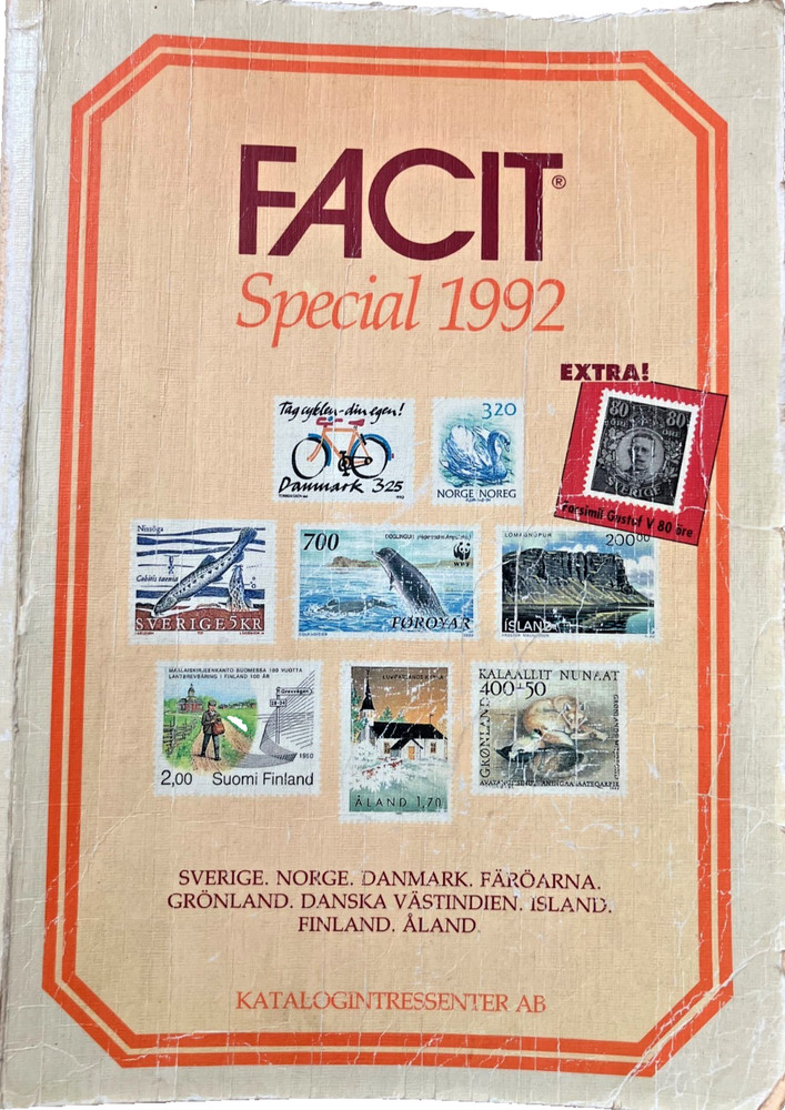 FACIT Scandinavia Stamp Catalog, Special 1992