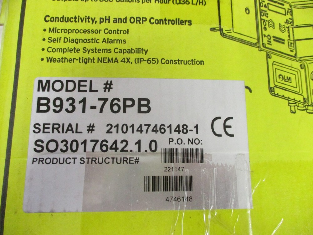 NIB LMI Microprocessor Dosing Pump    B931-76PB