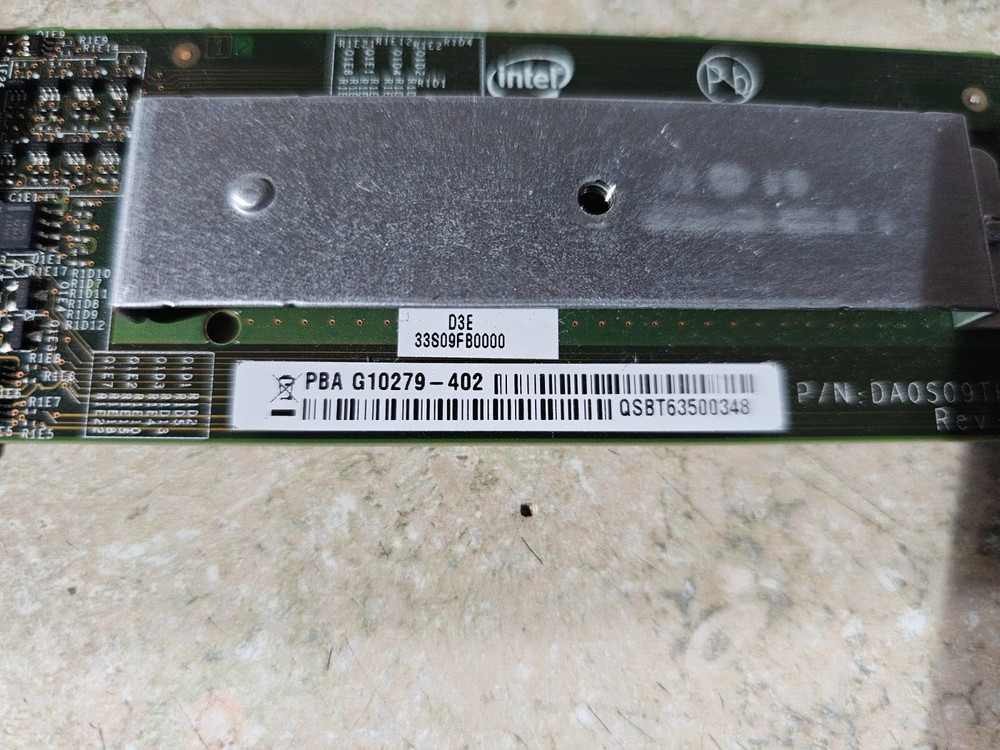 Intel G10279-402 FXXFPANEL LED Switch Front Control Panel Board