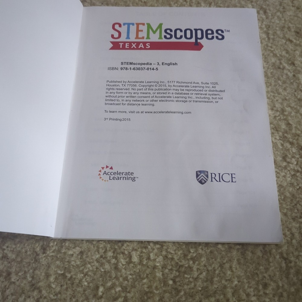 STEMscopes Grade 3 Bundle(Texas) Explore Journal, Science Literacy, Stemscopedia