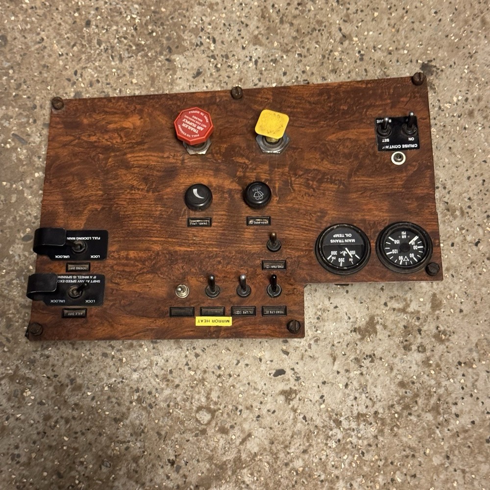 2000 Peterbilt 357 Gauge Switch Dash Panel 170250